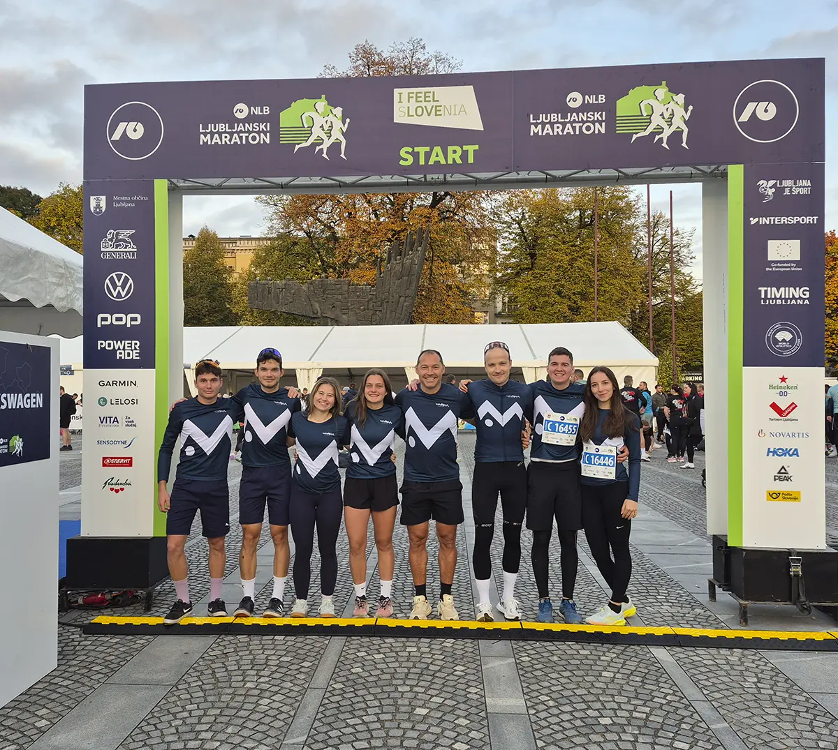 Novak M team at ljubljana marathon
