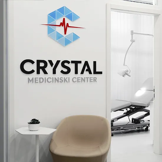 the interior of medical center Crystal