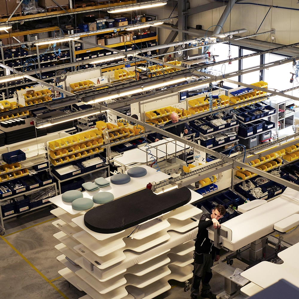 Montaža - pogled z vrha