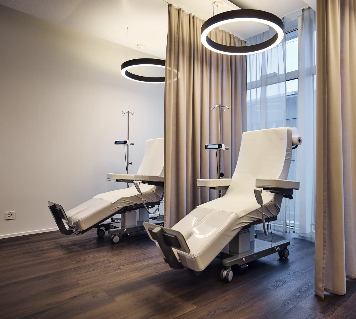 two therapy chairs in a nice ambience awaiting for patients